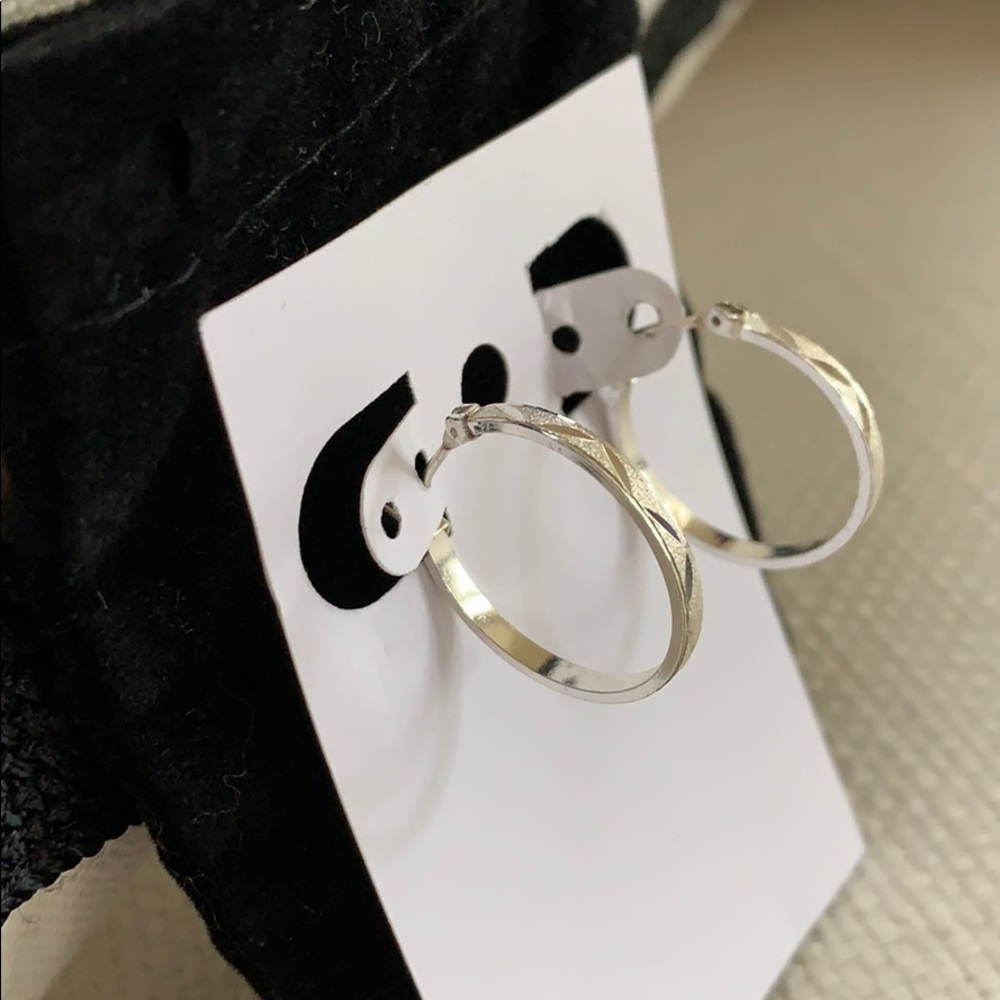 Silver Hoop Earrings